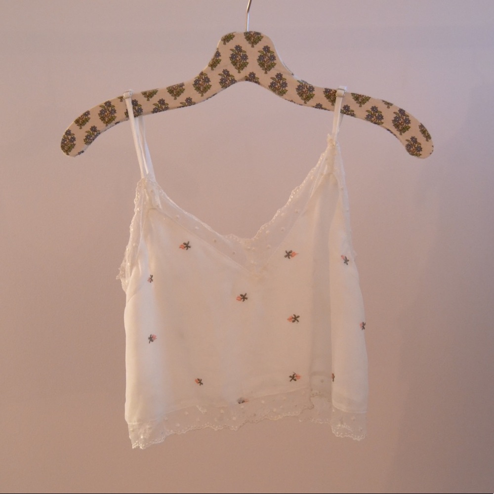 Lace trim camisole